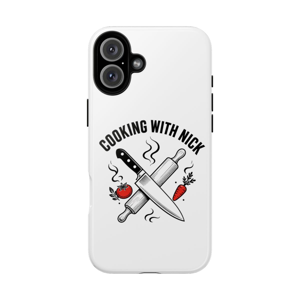 Nick DiGiovanni "Cooking with Nick" Phone Case - alternate angle 3, merchandise