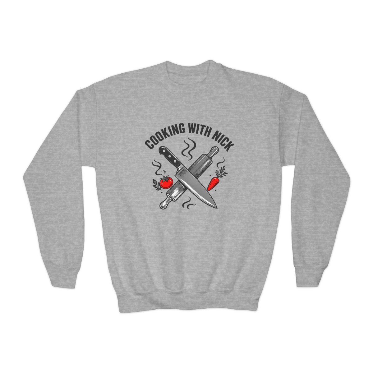 Nick DiGiovanni "Cooking with Nick" Kids Crewneck