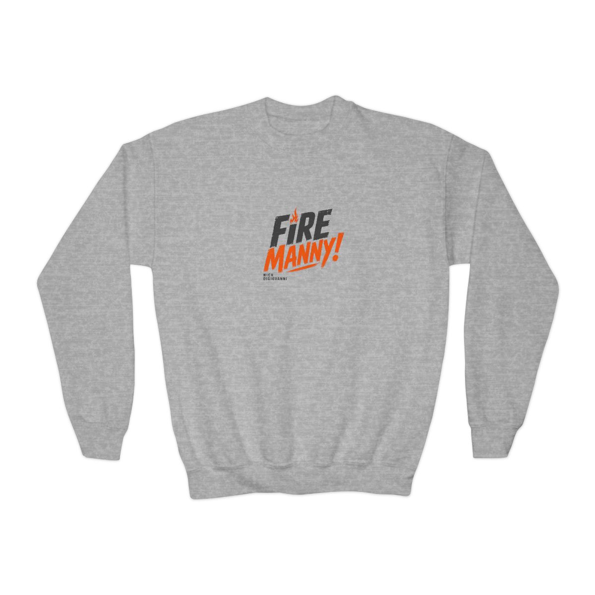 Nick DiGiovanni "Fire Manny!" Kids Crewneck